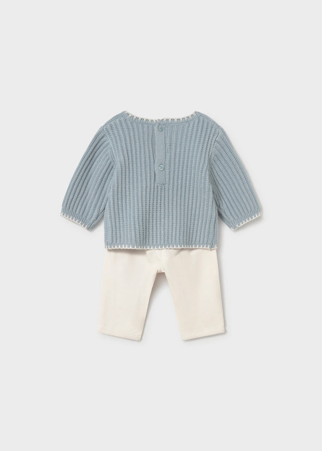Conjunto jersey y pantalon bebé niña