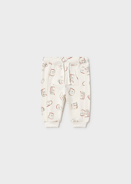 Pantalón largo con puño bebé unisex.