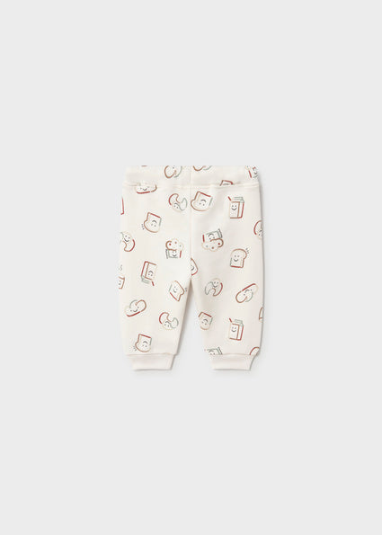 Pantalón largo con puño bebé unisex.