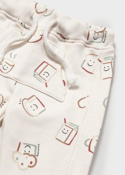 Pantalón largo con puño bebé unisex.