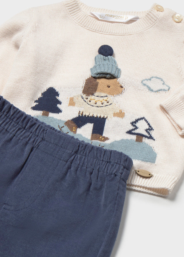 Conjunto pantalon largo y jersey bebé niño