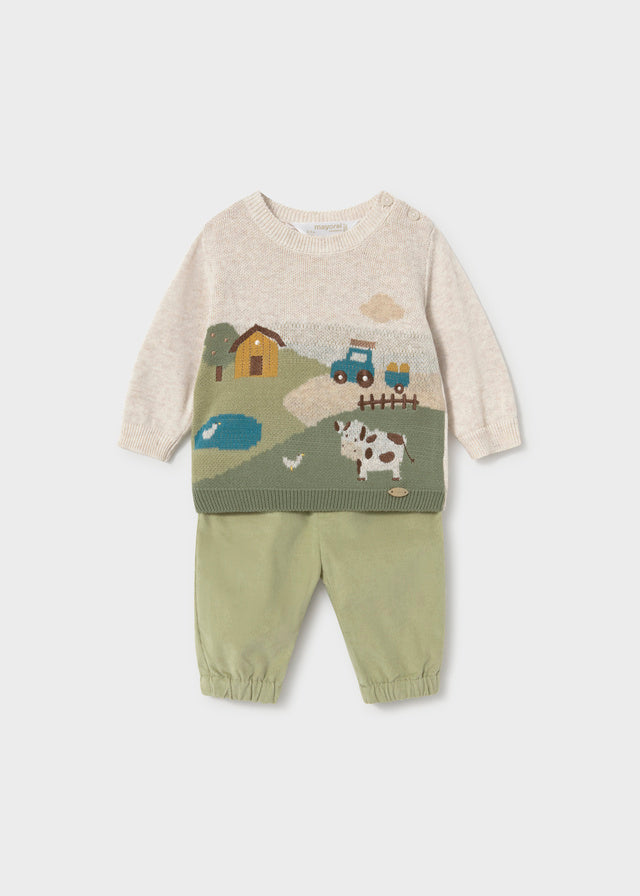 Conjunto pantalon largo jersey bebé niño