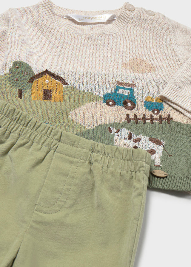 Conjunto pantalon largo jersey bebé niño