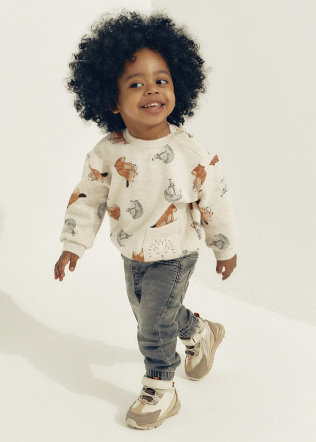 Pantalon soft denim jogger bebé niño