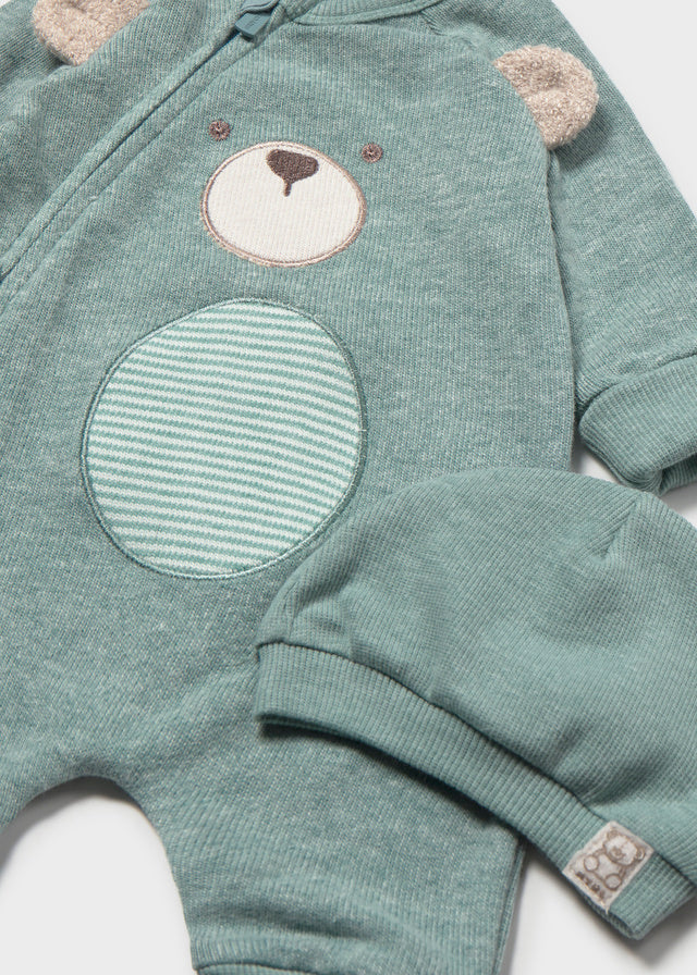 Pelele pie convertible y gorro bebé
