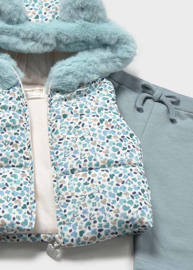 Chandal con chaleco bebé niña