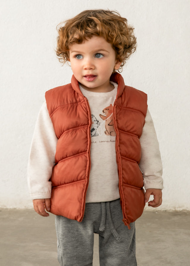 Conjunto chaleco sudadera y pantalón bebé niño