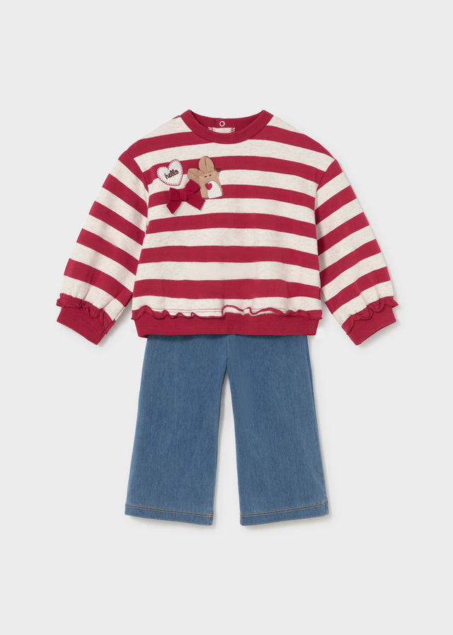Conjunto leggings pullover bebé niña