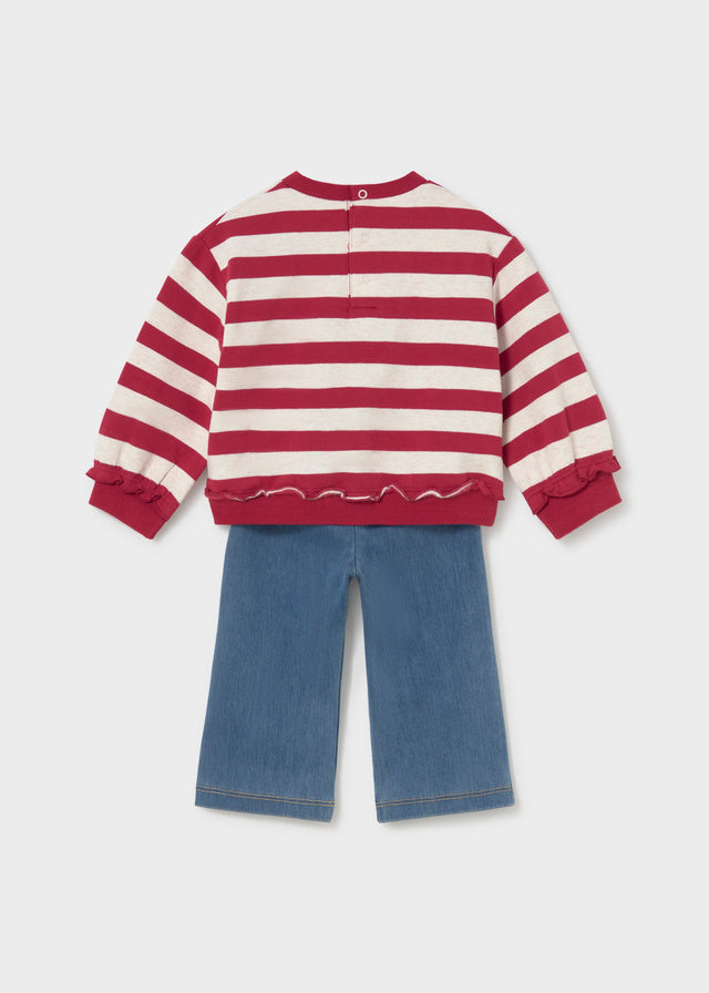 Conjunto leggings pullover bebé niña