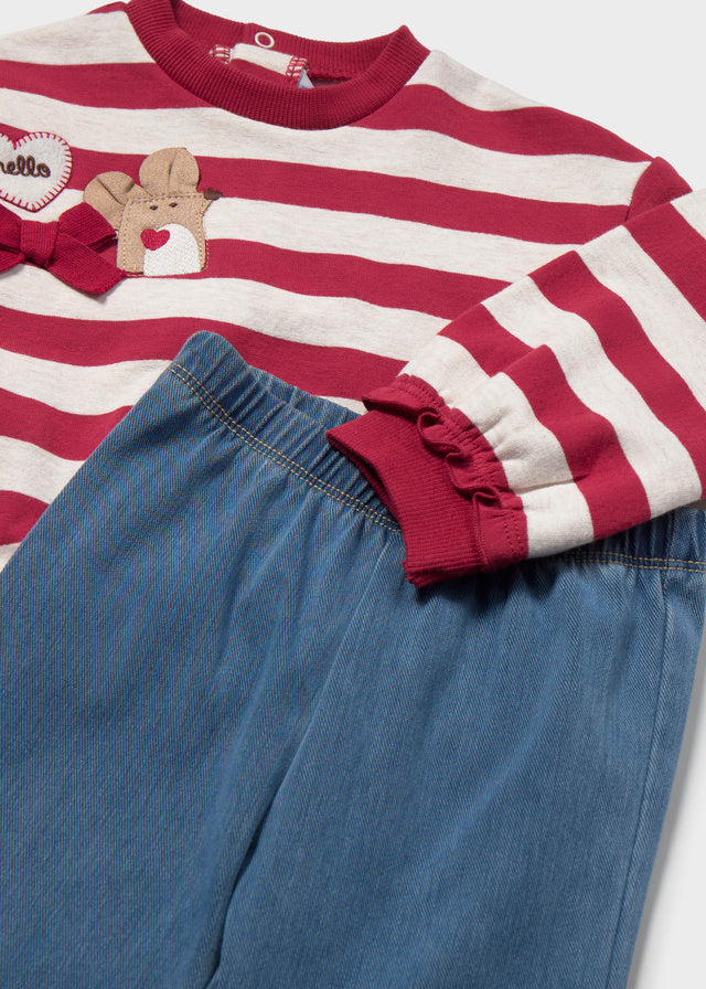 Conjunto leggings pullover bebé niña