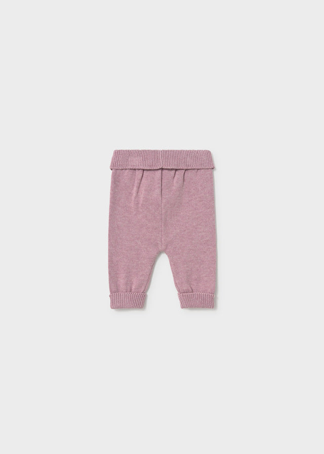 Conjunto leggings tricot bebé niña