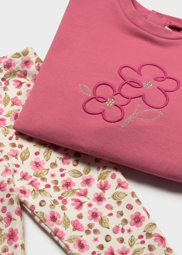Conjunto leggings y sudadera bebé niña