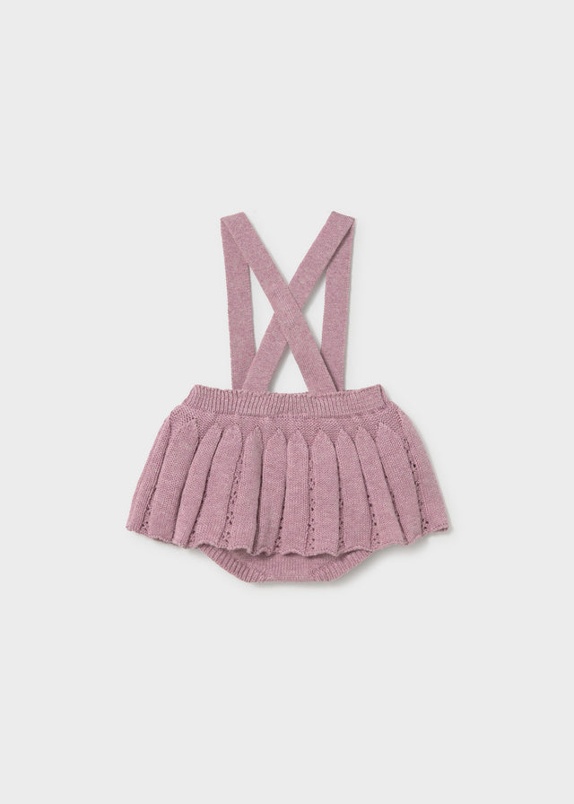 Conjunto falda tricot bebé niña