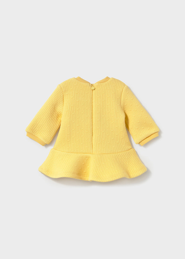 Vestido punto acolchado bebé niña