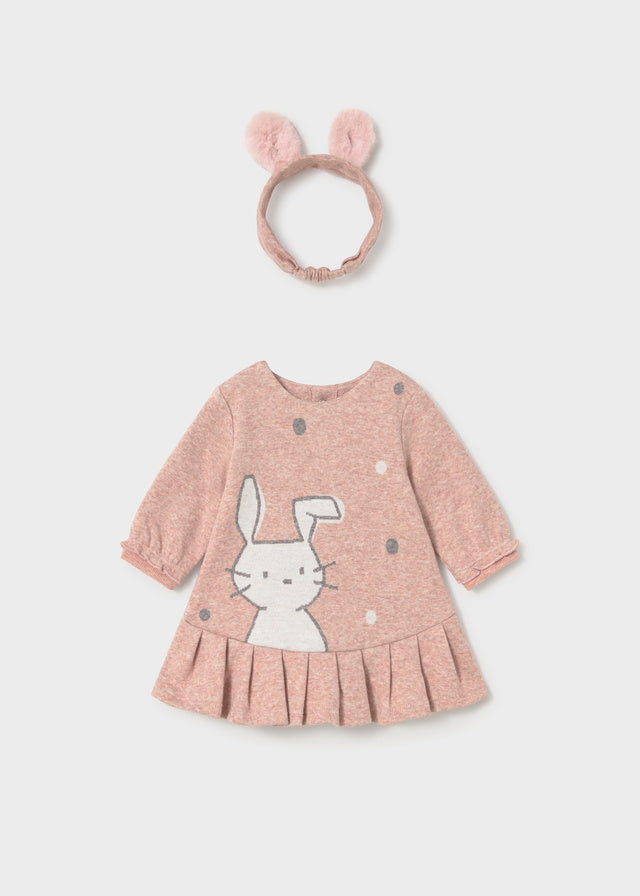 Vestido con diadema bebé niña
