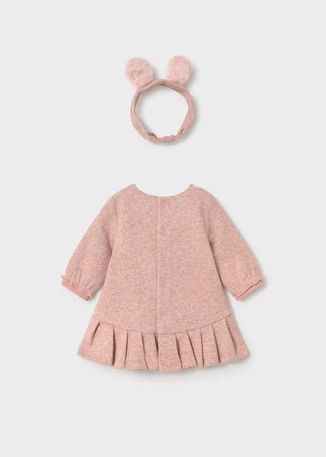 Vestido con diadema bebé niña