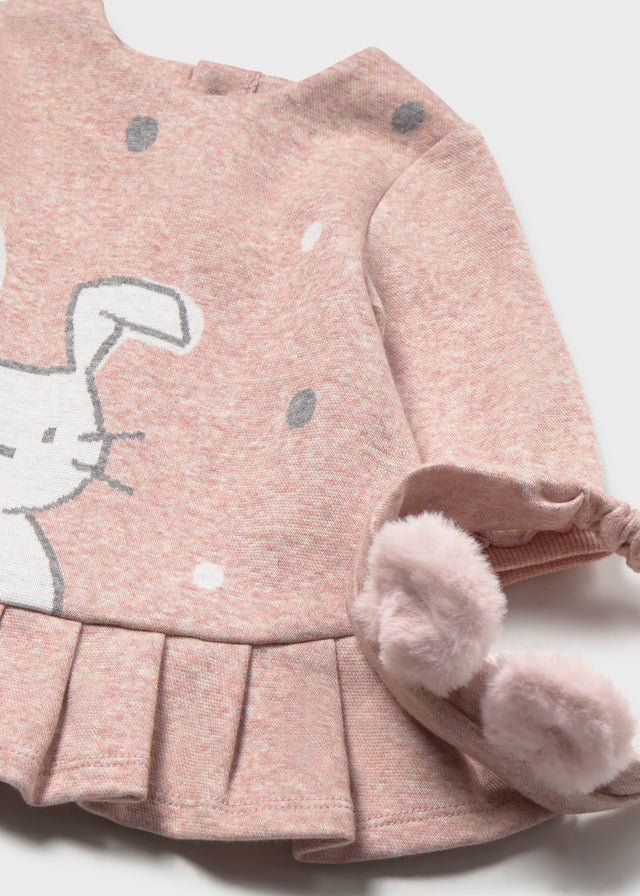 Vestido con diadema bebé niña