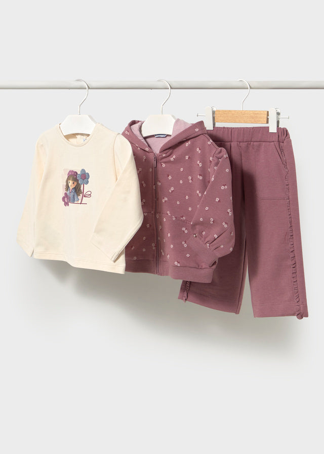 Conjunto chandal 3 piezas bebé niña