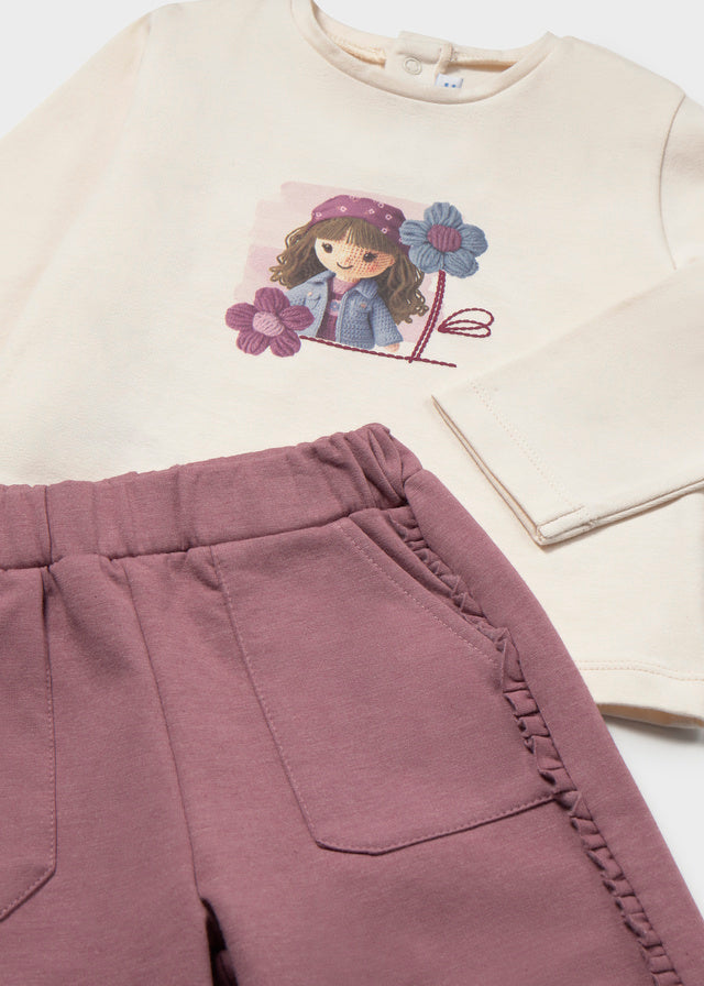 Conjunto chandal 3 piezas bebé niña
