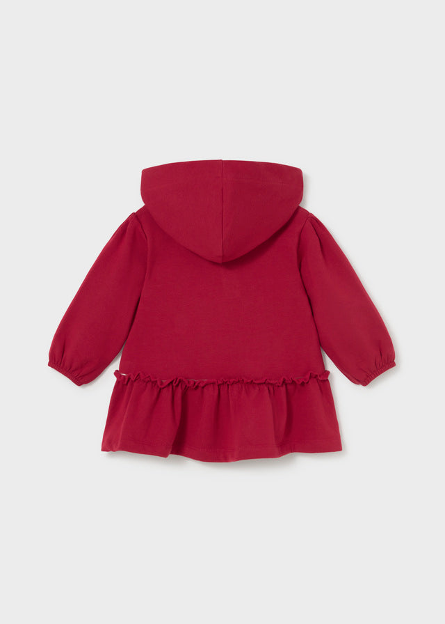 Vestido con capucha bebé niña