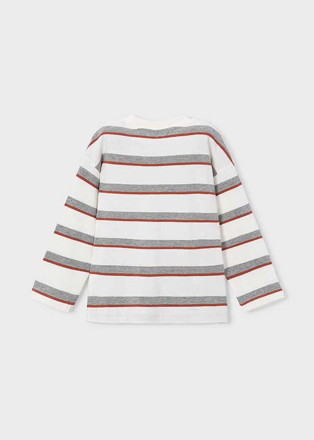 Camiseta manga larga rayas niño