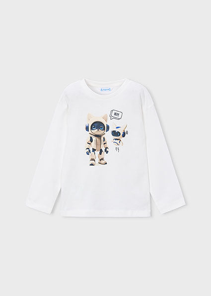 Camiseta manga larga robot