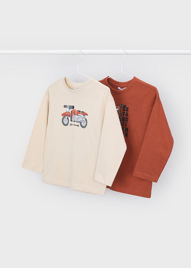 Set camisetas manga larga niño