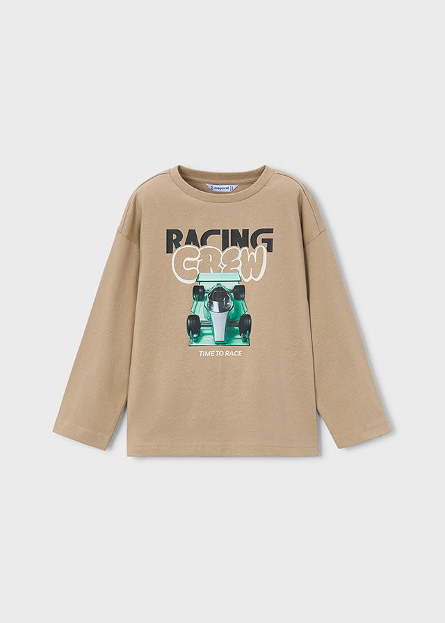 Camiseta manga larga cuello redondo