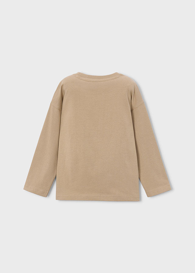 Camiseta manga larga cuello redondo
