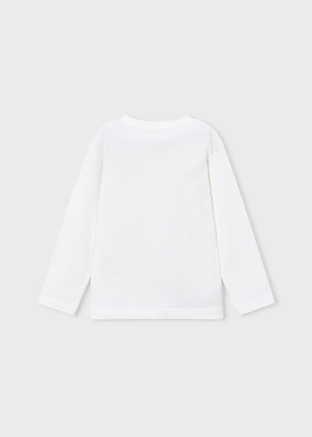 Camiseta manga larga bordado niño