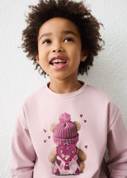 Camiseta manga larga con corazón