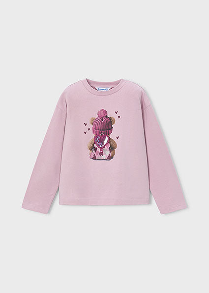 Camiseta manga larga con corazón