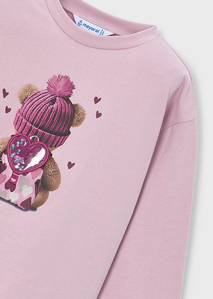 Camiseta manga larga con corazón