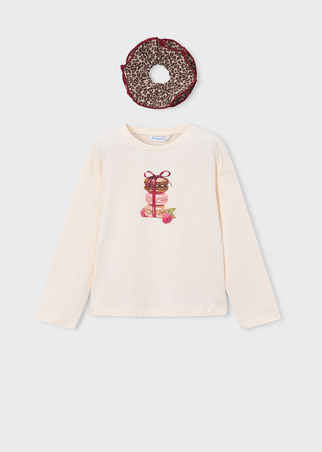 Camiseta manga larga + coletero, niña.
