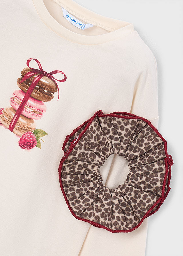 Camiseta manga larga + coletero, niña.