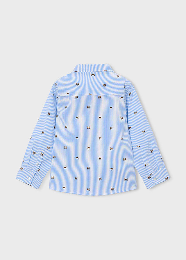 Camisa manga larga estampada niño