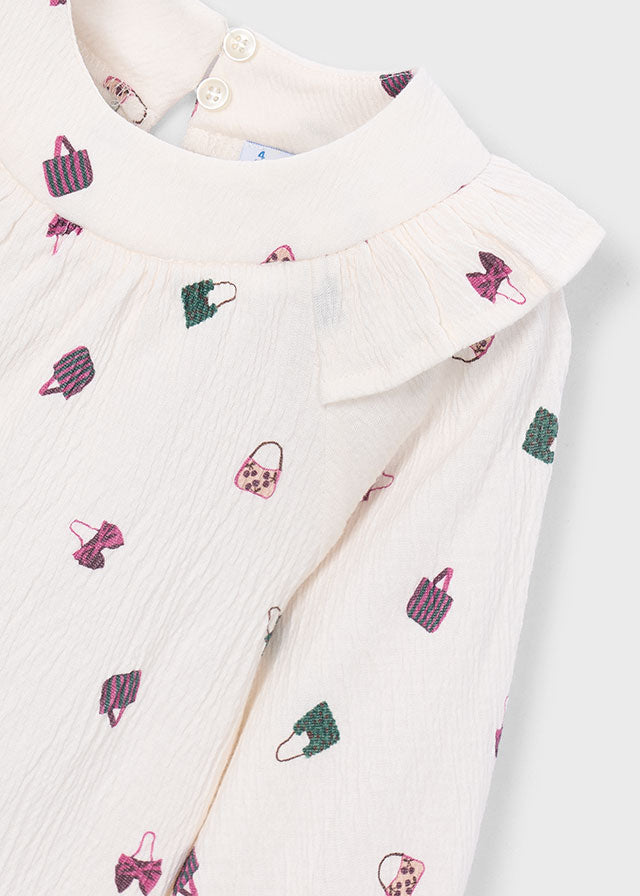 Blusa bambula estampadoa