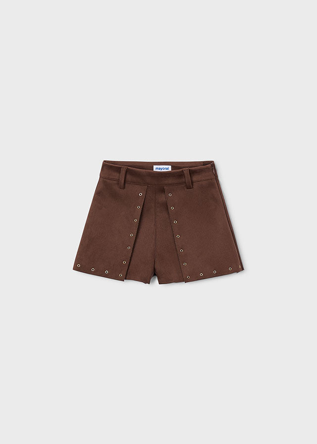 Bermuda antelina doble cara niña