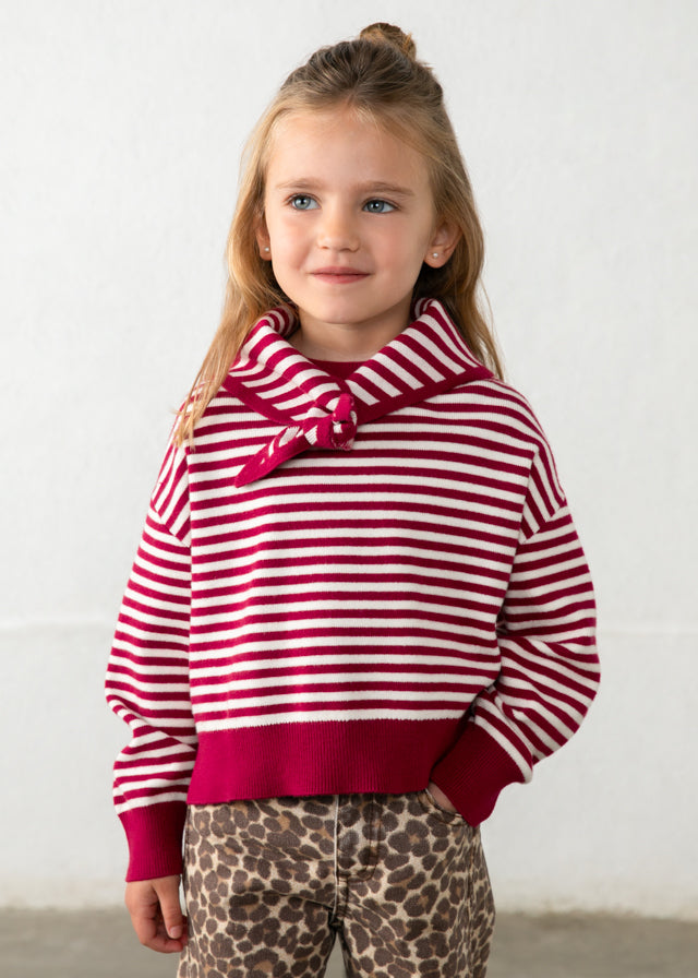 Jersey tricot + pañuelo niña
