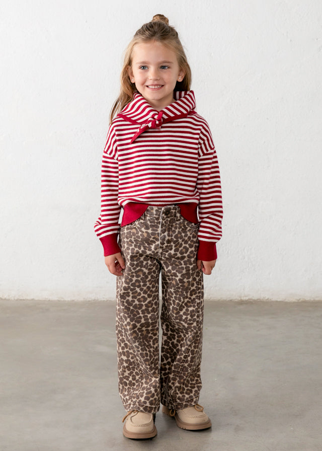 Jersey tricot + pañuelo niña