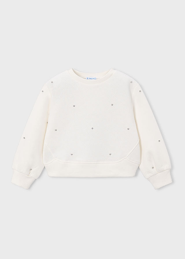 Sudadera apliques niña