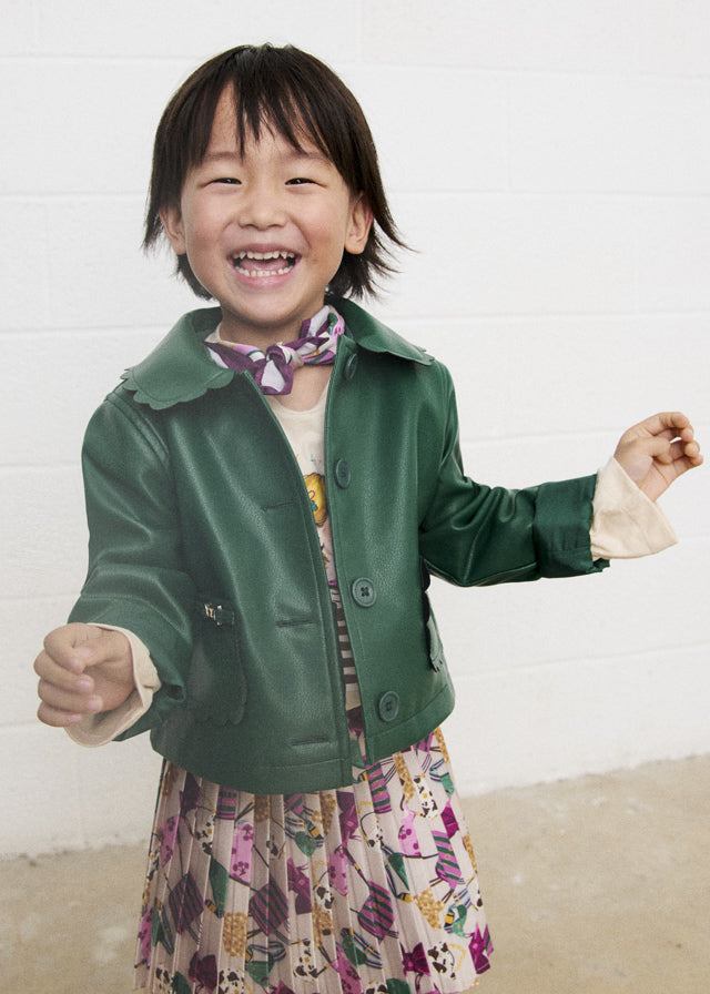 Chaqueta polipiel niña