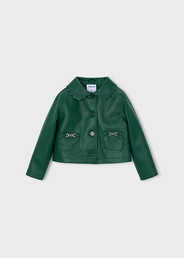 Chaqueta polipiel niña