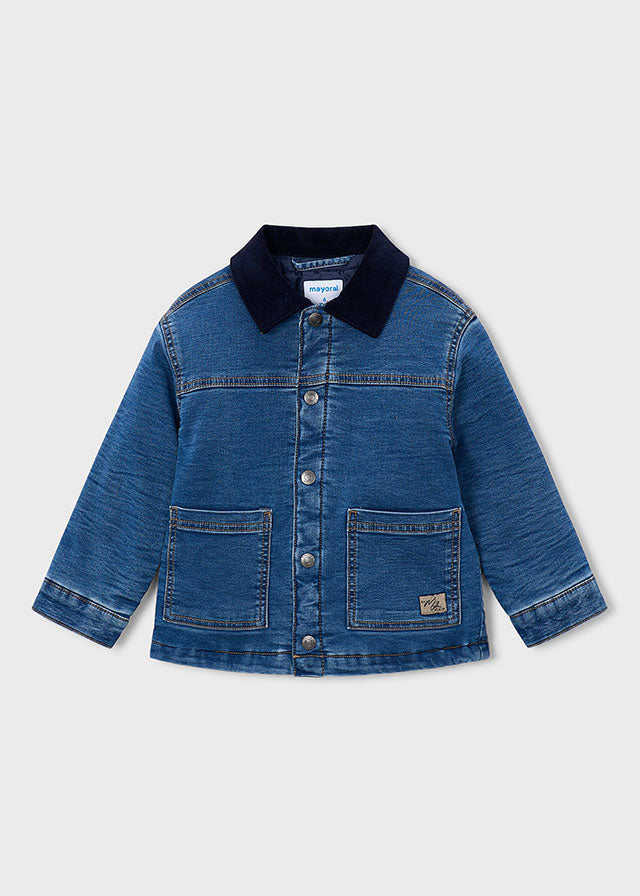 Cazadora soft denim acolchada niño