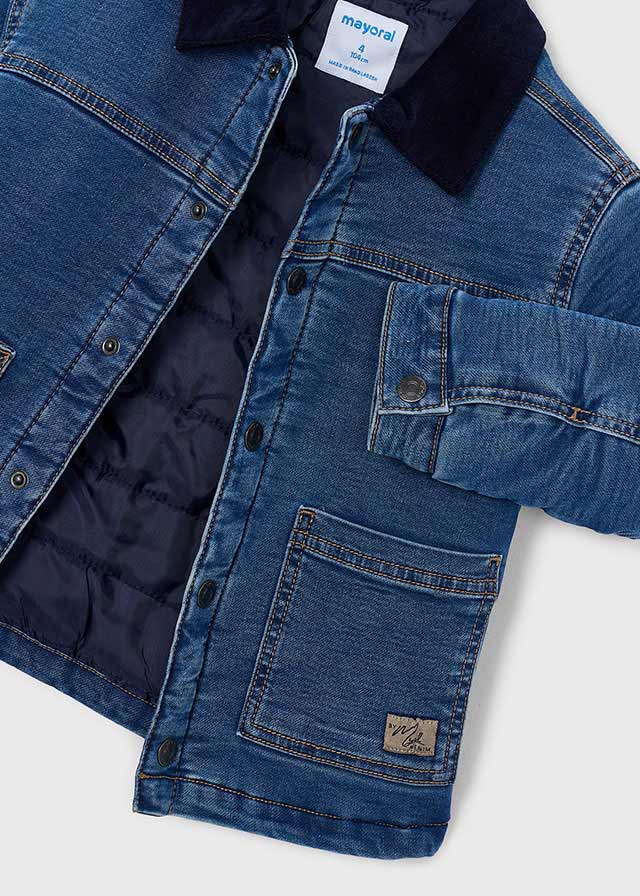 Cazadora soft denim acolchada niño