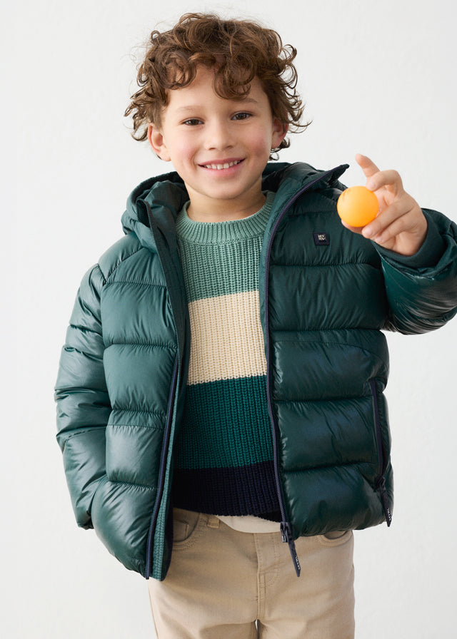 Chaqueton brillo mate niño