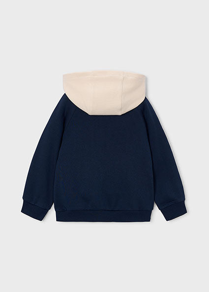 Chaqueta bicolor con cremallera