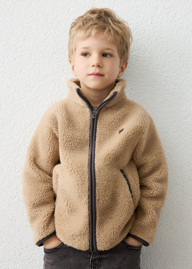Chaqueta canguro borrego niño
