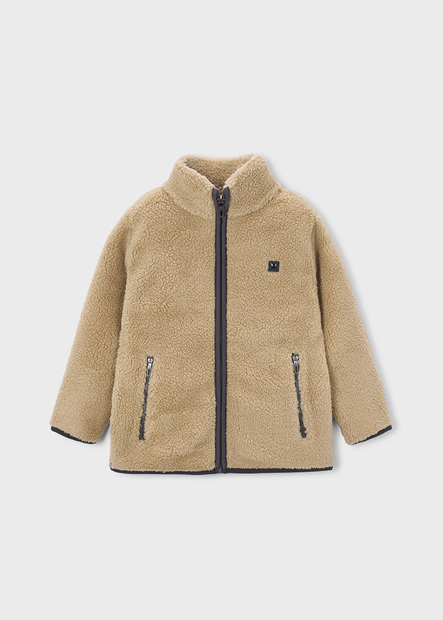 Chaqueta canguro borrego niño