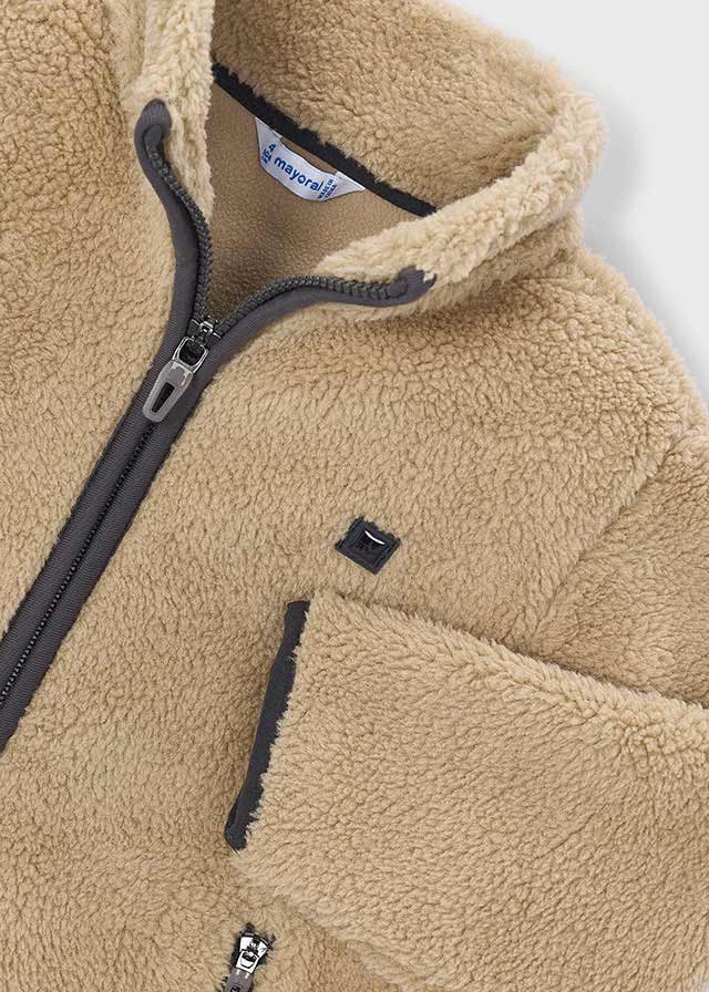 Chaqueta canguro borrego niño